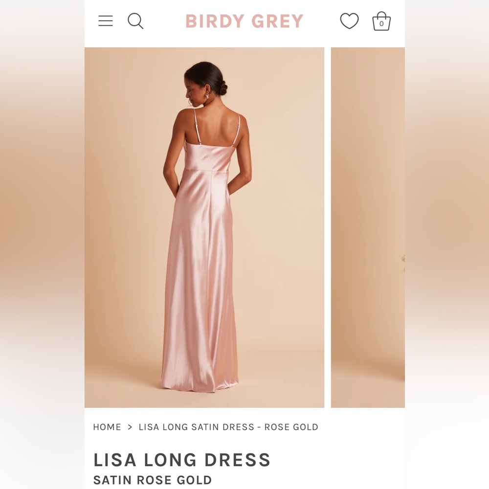 Lisa Long Satin Dress